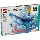 LEGO Antarctic Animals Science Kit-Penguins can slide down the slope, whale mouth opens, whale is articulated