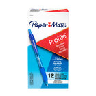 Paper Mate Profile Ballpoint Pens Retractable – 1.4 mm – Blue – 12 Pack-Unique ink system delivers extra-smooth, vivid ink colour