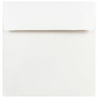 JAM Paper Square Invitation Envelopes - 8" x 8" - White - 25 Pack (3992315)-Color: White 