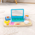 Melissa & Doug Wooden Work & Play Desktop Activity Board Infant & Toddler Sensory Toy-9