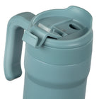 General Supply Goods + Co Travel Tumbler - Blue-Easy-grip side handle and secure lid