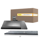 Intekview Ideal Keyboard Tray - 25" x 10" - Right-Handed - 17" Rails-7 ¼" of height adjustment (1 1/4" above the work-surface)