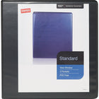 Staples Standard View Binder with D-Rings - 3" - Black-Pages lie flat with back-mounted rings