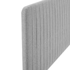 Modway Milenna Channel Tufted Upholstered Fabric King/California King Headboard - Light Grey-Assembly Required