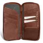 Champs - Collection Onyx Étui à passeport en cuir - Brun-2 pochettes pour passeport