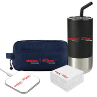 Staples Preferred Member Essentials Kit-10W Wireless Charger: Keep your devices charged effortlessly with our high-speed wireless charger - its sleek design fits seamlessly on any desk or nightstand, making it a convenient solution for powering up your smartphone without the clutter of cables