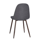 FurnitureR - Chaise de Salle à Manger en Tissu - Gris - Paquet de 4-8