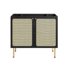 Modway - Chaucer 36" Armoire de toilette de salle de bain (lavabo non inclus) - Noir-9