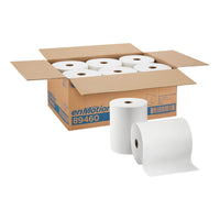 enMotion - Essuie-tout en rouleau pour dévidoir automatique, 10 po x 800 pi - blanc - paquet de 6-Rouleau de 800 pi