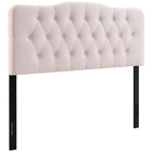 Modway Annabel Diamond Tufted Performance Velvet King Headboard - Pink-Luxurious King Headboard