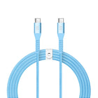 LOGiiX Vibrance Braid 1.2M USB-C to USB-C - Turquoise-1.2M (*3.94 ft) USB-C to USB-C cable to charge & sync USB-C devices