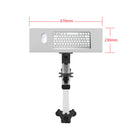 ShoppingAll - Convertisseur de bureau assis-debout réglable en hauteur avec rehausseur de moniteur – 25 po – Blanc-robuste et rapide à installer – structure en acier avec patins antidérapants pour une frappe stable, arrive en grande partie pré-assemblé pour une mise en place rapide