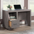 Sauder Hayes Garden Desk - Ashen Oak-Finished on all sides for versatile placement