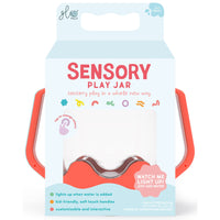 Glo Pals Sensory Jars - Ladybug Coral-Water-activated jar cycles through 9 soothing colours