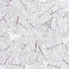 JAM Paper Colourful Push Pins - Clear - 100 Pack-Keep your school work, office work, art and visual projects organized with coloured push pins!