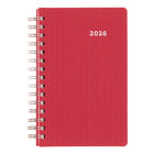 Brownline - 2026 Agenda quotidien DuraFlex avec couverture texturée extra robuste - 8 po x 5 po - Couleurs assorties - Anglais-Reliure spirale double avec couverture texturée extra robuste