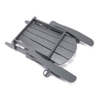 Lake Country HDPE Folding Adirondack Chair - Grey-4