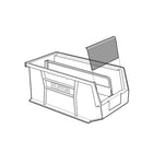 Kleton Stack & Hang Bin - 4-1/8" W x 3" H x 5-3/8" D - Blue-Blue
