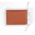 Decent Living Leather Passport Holder - Brown-Eco-Friendly: Packaged in a sustainable cotton bag