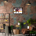 Zach Werenski Columbus Blue Jackets - Toile encadree - 31" x 22"-Sous licence officielle de la LNH et de l'AJLNH