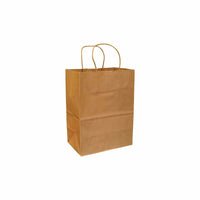 Eddie's-Sacs à provisions en papier kraft 100 % recyclé-8"W x 4-3/4"D x 10-1/4"H - Kraft - Paquet de 250 (226205-250)-Sacs à provisions en papier kraft 100 % recyclé