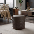 Zuo Filo Ottoman - Espresso-Furniture Colour: Brown