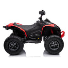 Freddo 24V Can Am Renegade 1-Seater Kids ATV - Red-Powerful Quad Motor: Equipped with four 200W motors for a strong driving force, offering a unique 22/44 switch under motor version for various speed modes