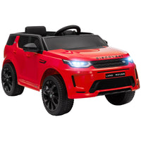 Qaba 12V Land Rover Licensed Kids Electric RC Car - Red-Licensed 12V Land Rover Discovery Sport enhances realistic play 
