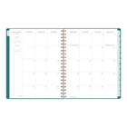 AT-A-GLANCE 2026-2027 Signature Lite Weekly/Monthly Academic Planner - 11" H x 8-3/8" W - Teal - Bilingual-Page size: 11" H x 8-3/8" W