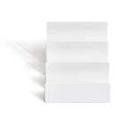 TRU RED 3-Slot Plastic Letter Sorter - White-Quickly organize and store letters, mail, and other documents