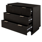Manhattan Comfort - Granville commode et chiffonnier modernes - noir - ensemble de 2-17,72 po L x 37,80 po l x 48,98 po H