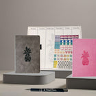 Wamaco Pineapple Passionate Planner Collection - Grey Planner, Fushia Journal, Stickers, Notepad, Weekly Deskpad, Pen-Professional – The beautiful and fun look of this complete planning collection allows it to brighten any area, while showing professional organization.