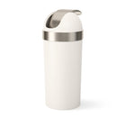 Umbra Venti Trash Can with Swing Top Lid - Sand - 16-Gallon (62 L)-Large 16.5 gallon (62l) capacity: venti works with both 20-gal (75l) or 24-gal (90l) garbage bags, including draw-string and flap-tie bags