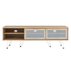Modway Nomad 59" TV Stand - Oak-Non-Marking Rubber Pads