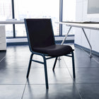 Flash Furniture HERCULES Series Heavy Duty Stack Chair - Black Dot Fabric-.625'' Thick Plywood Seat