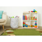 Carpets for Kids KIDSoft Tranquil Trees Rectangle - 4' x 6' - Green-Commercial - Cut Pile Carpet - 100% Continuous Filament Type 6 Nylon - Recyclable