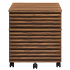 Modway Render Wood File Cabinet - Walnut-Assembly Required