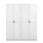 Manhattan Comfort - Hopkins 59,22 po Ensemble Moderne 2 Pièces Armoire de Rangement à 14 Étagères - Blanc-Armoire moderne autoportante à 2 sections avec compartiments de rangement pour chambre et usage de stockage