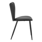 Zuo Prestige Dining Chair - Black - Set of 2-Dimensions: 23.6" L x 19.7" W x 34.6" H