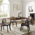 Modway Ardor 60" Live Edge Acacia Wood Acacia Wood Dining Table - Gold Walnut-Solid Acacia Wood