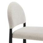 Modway Hayley Upholstered Fabric Counter Stool - Black Cream-8
