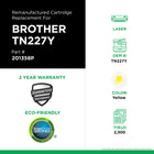 CIG Brother TN227Y Remanufactured Toner Cartridge - High Yield - Yellow-2300