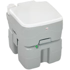 HOMCOM Outdoor Portable Travel Toilet with Level Indicator - 20 L-High-density polyethylene construction ensures no damage from cleaning and transporting