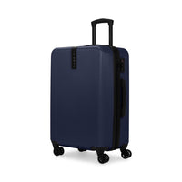 Bugatti Alexandria Collection 26.50" Hardside Spinner Luggage – Navy-Made of lightweight and resistant Polycarbonate composite and ABS blend