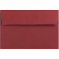 JAM Paper - Enveloppes d'invitation A9 - 5,75 x 8,75 - rouge foncé - Paquet de 25-Caractéristiques de l'enveloppe : Fermeture en gomme à rabat droit, finition en papier lisse de haute qualité