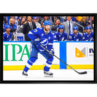 Victor Hedman Tampa Bay Lightning - Framed Canvas - 31" x 22"-Premium canvas print with gallery-wrapped edges