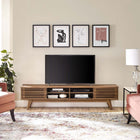 Modway Render 70" Entertainment Center TV Stand - Walnut-Four Media Storage Cubbies
