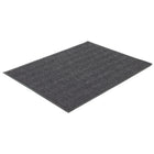 Edgewood Herringbone Medium Traffic Carpet Mat - 4' W x 10' L - Charcoal-Medium Traffic