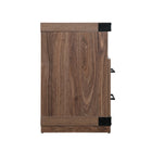 Manhattan Comfort - Meuble TV traditionnel Richmond 60 po - Marron-Assemblage à domicile requis Tout le matériel inclus