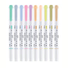 Zebra Mildliner Double-Sided Highlighter - Mild Tip - Assorted Colours -  10 Pack-Double ended: Bullet & Chisel Tip